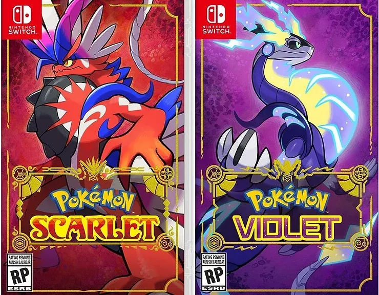 Pokémon Scarlet and Pokémon Violet Box Art